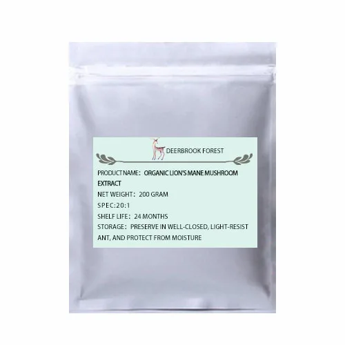 200g(7.06oz) Сертифицированный USDA и EC органический экстракт гриба Львиной 20:1 экстракт ericium erinaceus - Цвет: 200g(7.06oz)