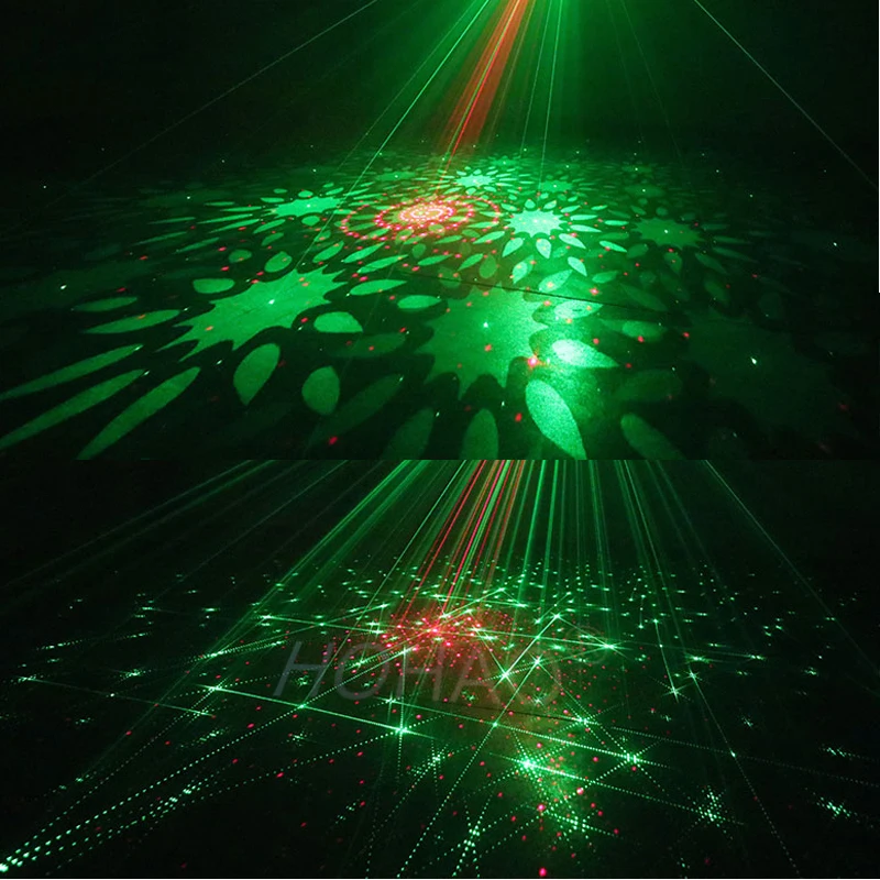 HOHAO Новое прибытие Мини Disco Вечерние огни этапе RGB эффект свет водяной знак 2X много
