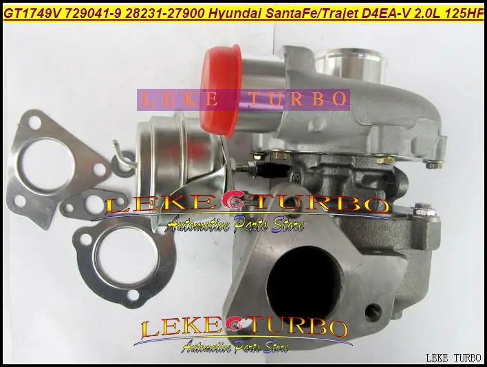 GT1749V 729041 5009S 0009 28231 27900 Турбокомпрессор для HYUNDAI Santa Fe 2003 05 Trajet 2002 D4EA V 16В 2.0L|turbocharger