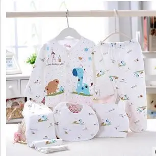 Новые 5 шт/упаковка шт./компл. новорожденных Одежда для малышей Комплект девочек