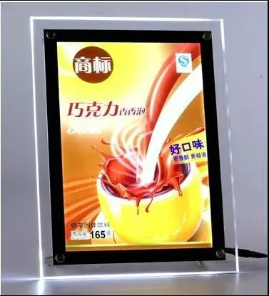 Высокая яркость Pizarra еда Led Ресторан меню доска Кристальный дисплей фото световой