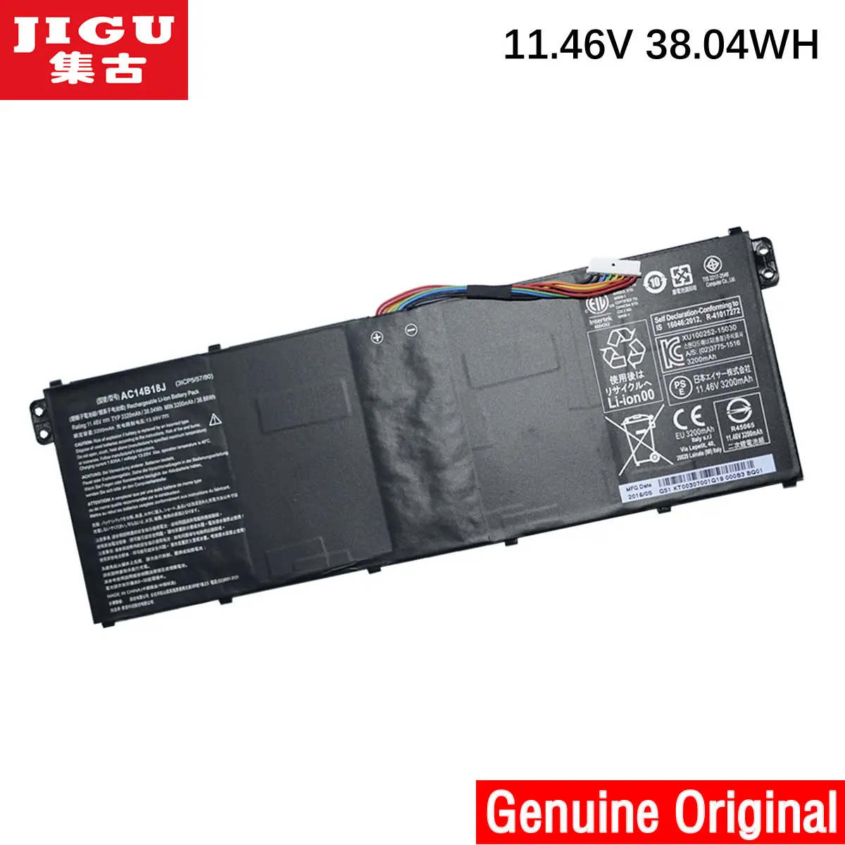 Аккумулятор JIGU AC14B18J для ноутбуков Acer Aspire оригинальный аккумулятор 1 5 6 Вт/6 Вт/10