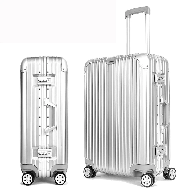 Проверенный алюминиевый каркас PC чемодан valiz тележка багаж TSA замок Koffer Mala de viagem