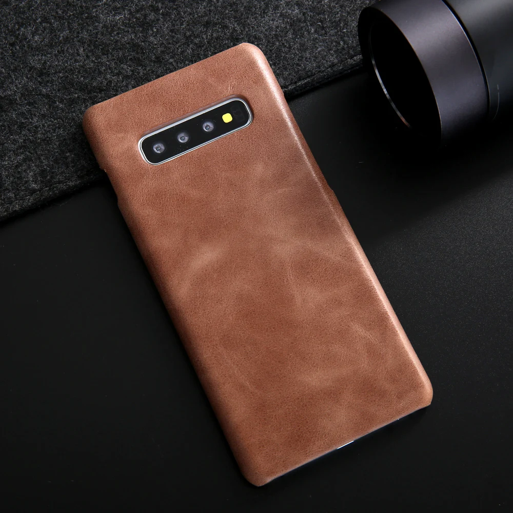 Чехол из 100% натуральной кожи для Samsung Galaxy S10 тонкий защитный чехол Plus Note 10 |