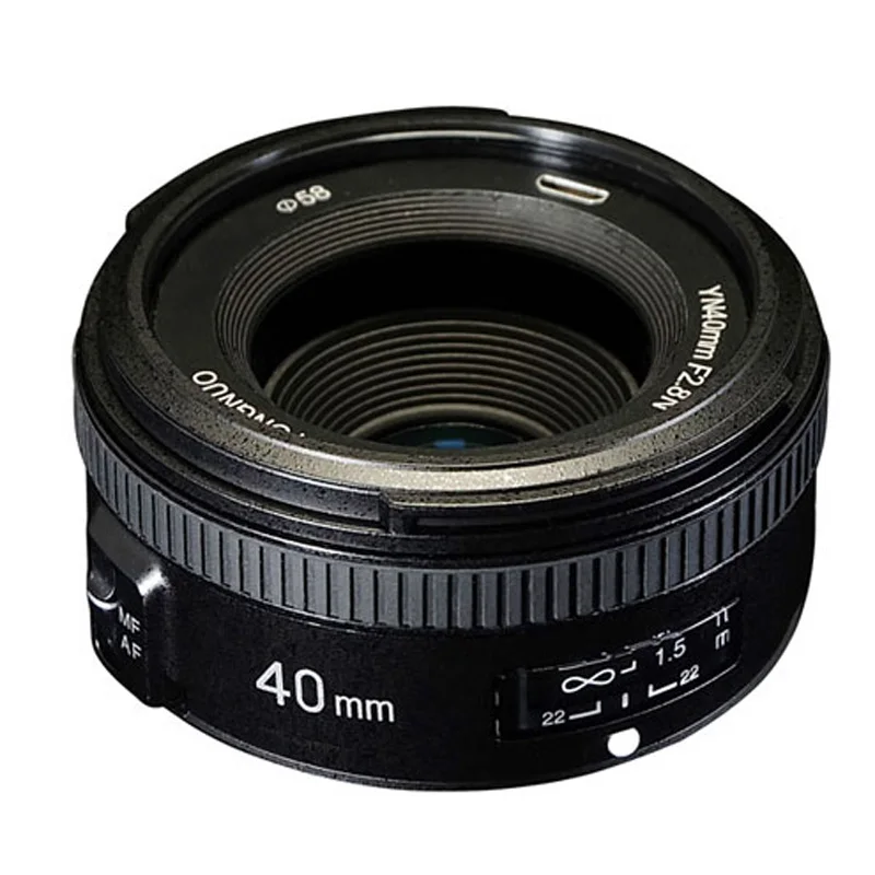 YONGNUO YN40mm F2.8N Большая диафрагма AF MF 40 мм F2.8 легкий стандартный объектив Prime Авто