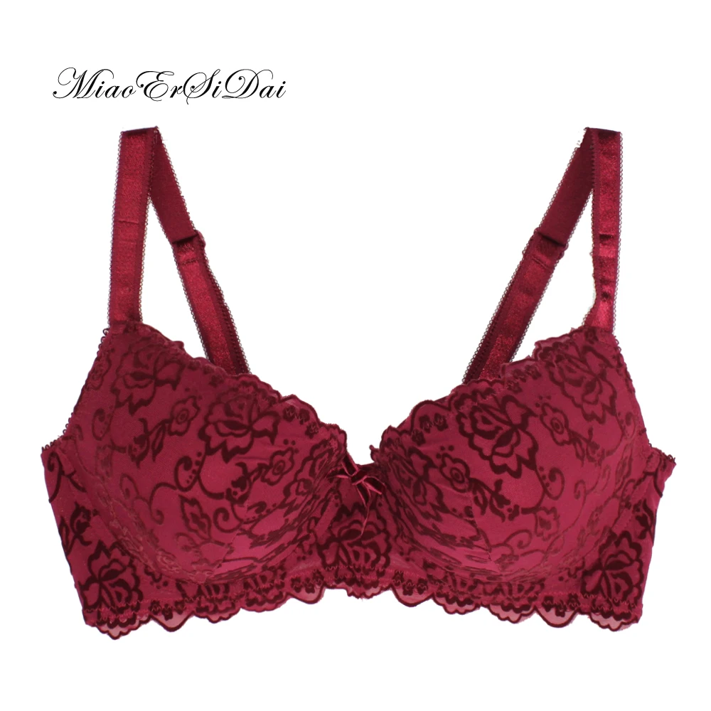

Женские большие чашки, лифчики с флокирующим узором, большие размеры 38C/40C/42C/38D/40D/42D/38E/40E/42E