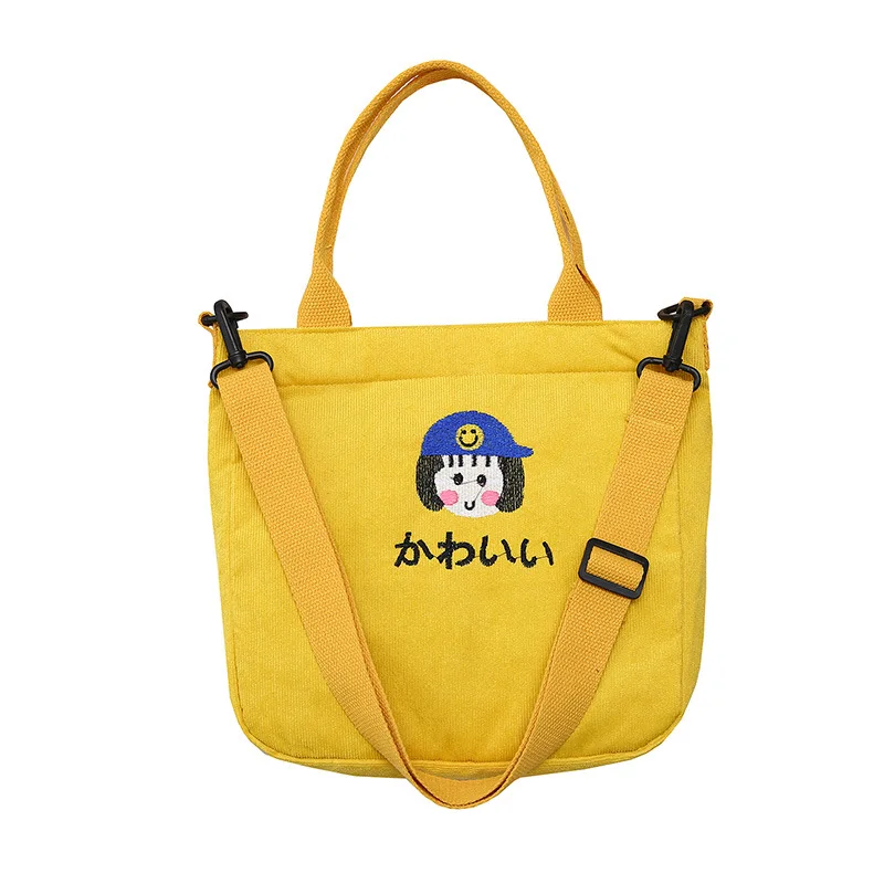 Хлопчатобумажная Дорожная сумка Повседневная Женская винтажная женская через