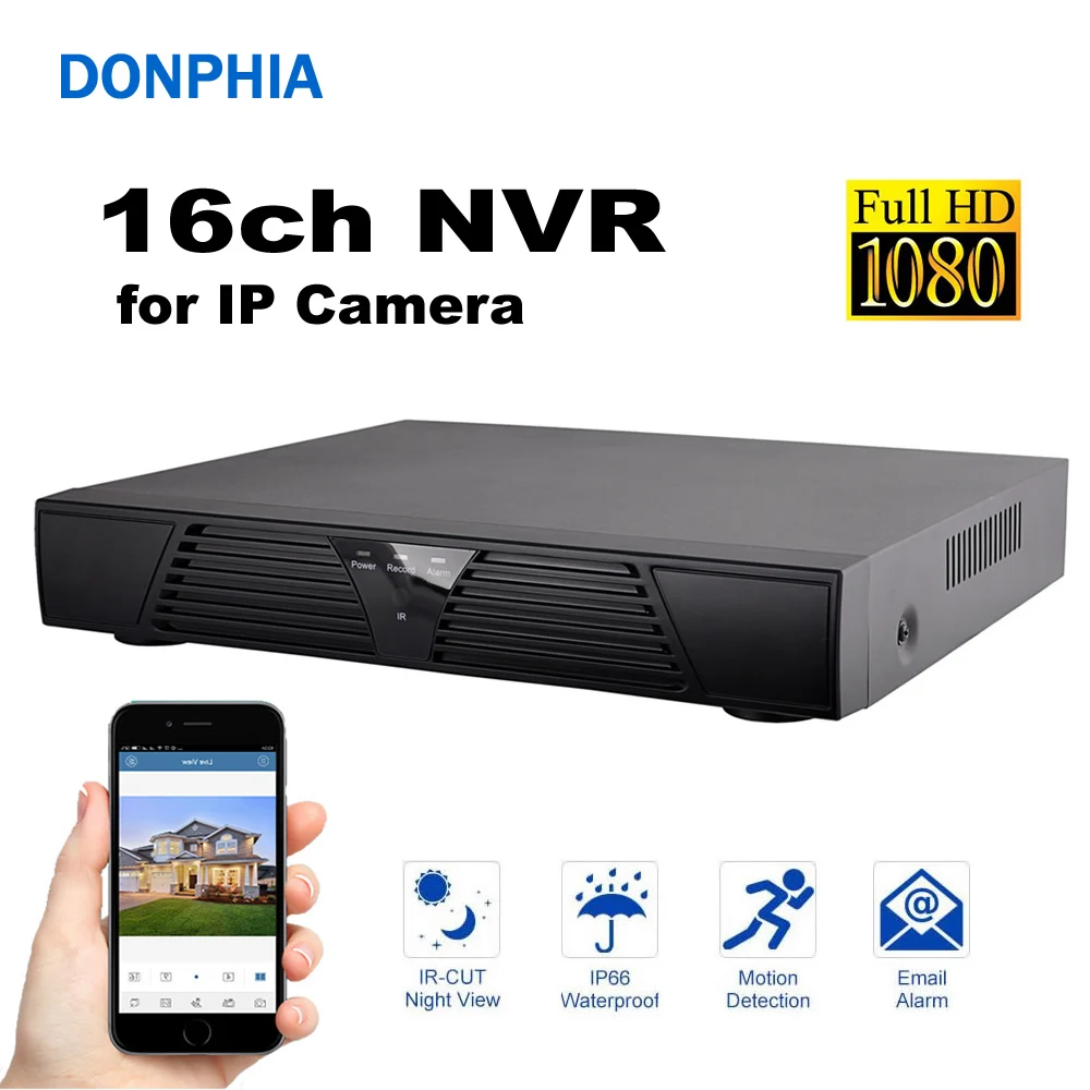 Камера видеонаблюдения сетевая камера 16 каналов NVR 1080P IP DVR|recorder shop|dvr stand alone h.264dvr