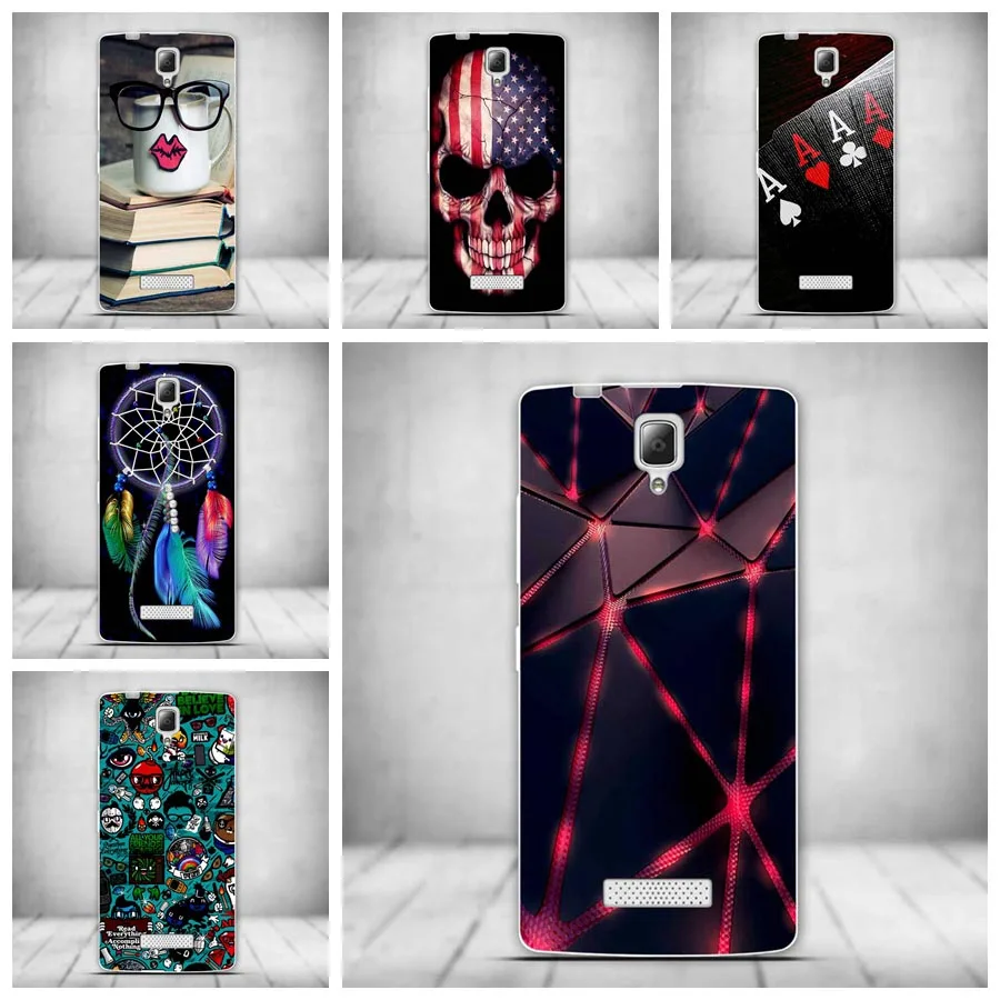 Чехол для Lenovo A2010 милый чехол задней панели цветной Мягкий из ТПУ Для A 2010 с 3D