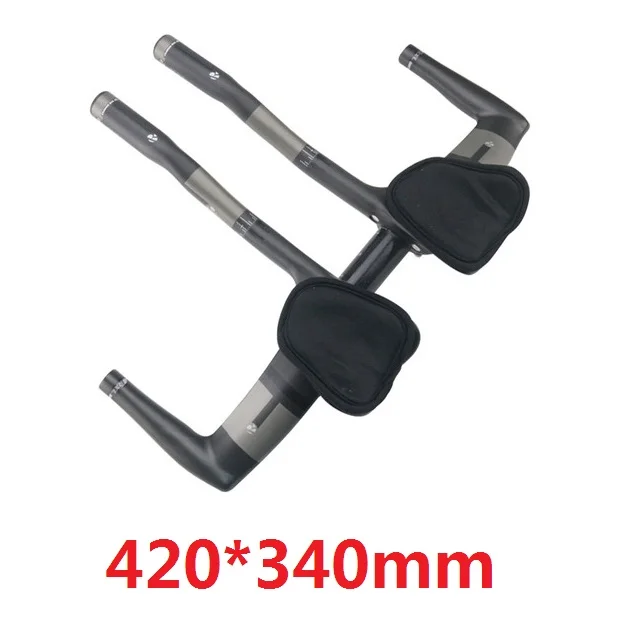 420x340mm RXL SL углеродный материал Аэро-бар для шоссейного велосипеда UD матовый руль для велосипеда TT, руль для отдыха, руль для триатлона, карбоновый удлинитель для велосипеда - Цвет: 420x340mm
