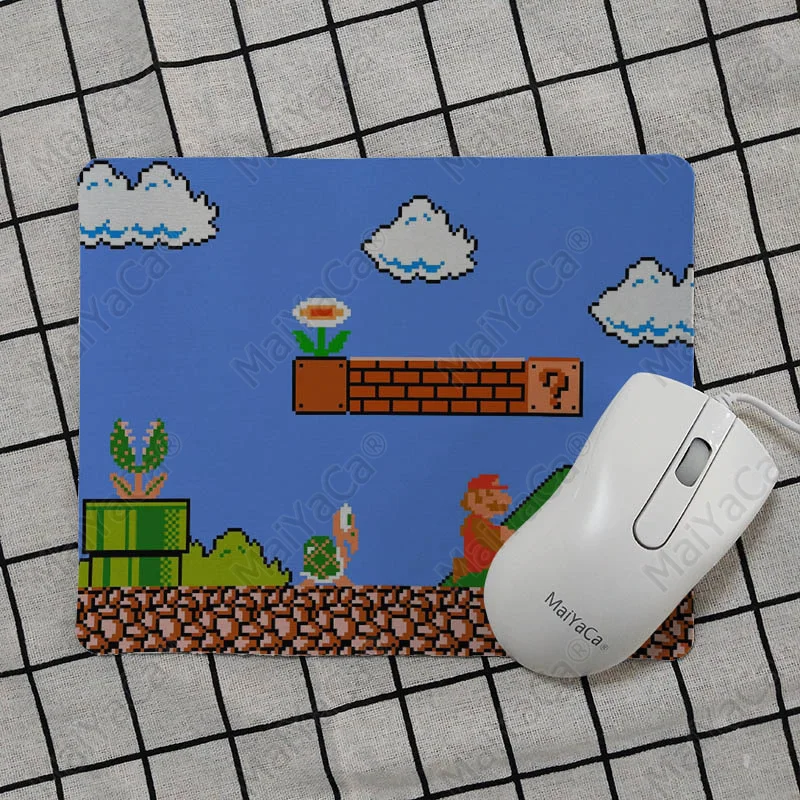 No Lock Edge18x22cm MaiYaCa дизайн super mario bros wii заказной игровой коврик для мыши для ноутбука Гладкий коврик для письма настольные компьютеры мат игровой коврик для мыши - Цвет: No Lock Edge18x22cm