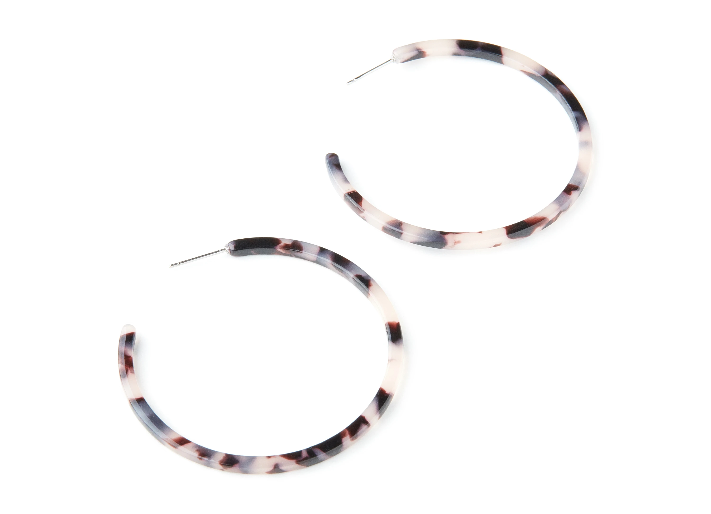 

AC1307 - 6pcs/lot - Acetate Earring Post Charms - Tortoise Shell Earrings - circle Shaped Stud - 66x66mm x2.7mm