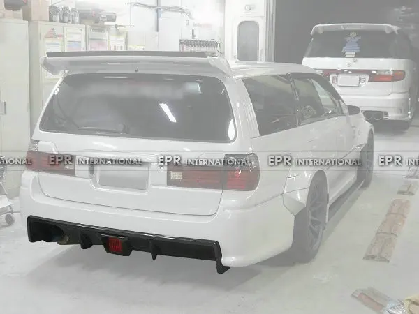 Карбоновый задний диффузор для губ для Nissan Stagea M34 TK Стиль FRP стекло волокно задний бампер диффузор обвес Tirm для Stagea M34 гонки
