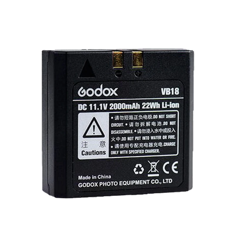 Godox оригинальный VB18 2000MAH запасной литий ионный аккумулятор VC 18 зарядное