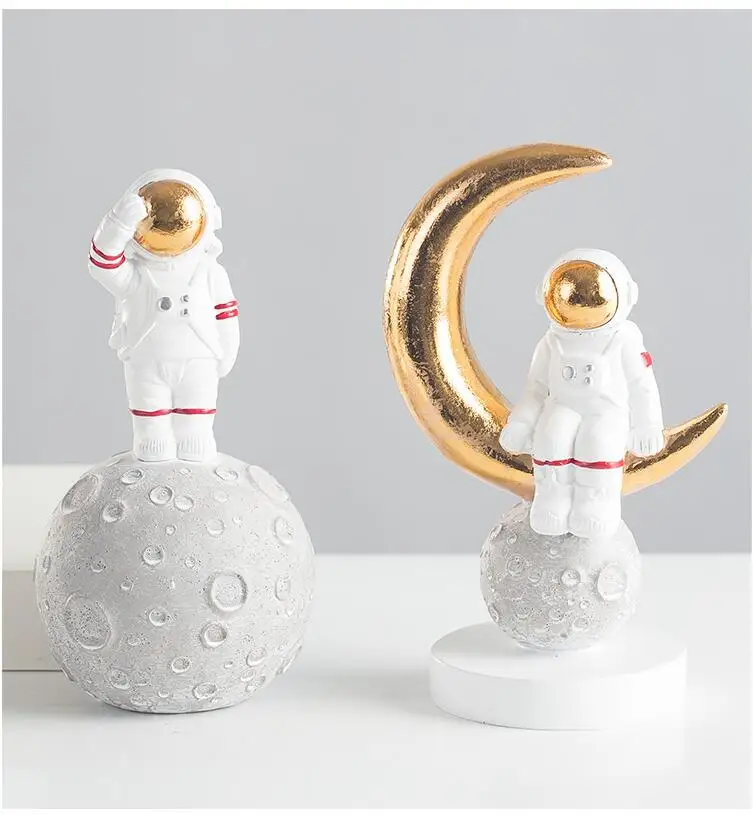 Нордический астронавт, космонавт, смоляная модель маленького персонажа, украшение, мебель, детская комната, ремесла, астронавт, украшения