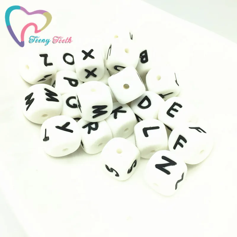Teeny Teeth 1500 шт. оптовая продажа силиконовые бусины без бисфенола А Английский