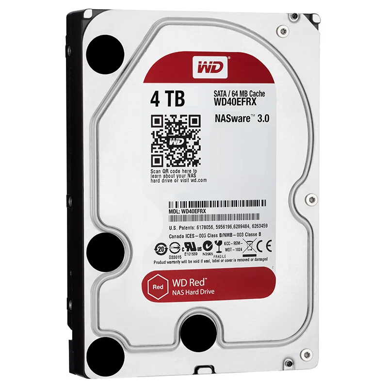 Жесткий диск Western Digital WD Red NAS жесткий с процессором SATA 6 64 Мб 3 ТБ 4 5400 об/мин класс 5