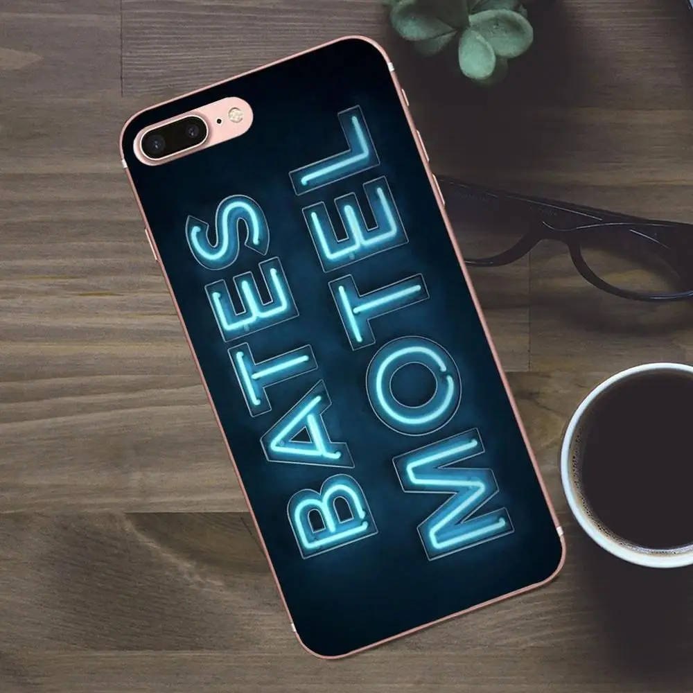 Bixedx ультра тонкий шаблон Bates Motel-неоновый знак для Apple iPhone 4 4S 5 5C SE 6 6S 7 8 Plus X Galaxy A3 A5 J1