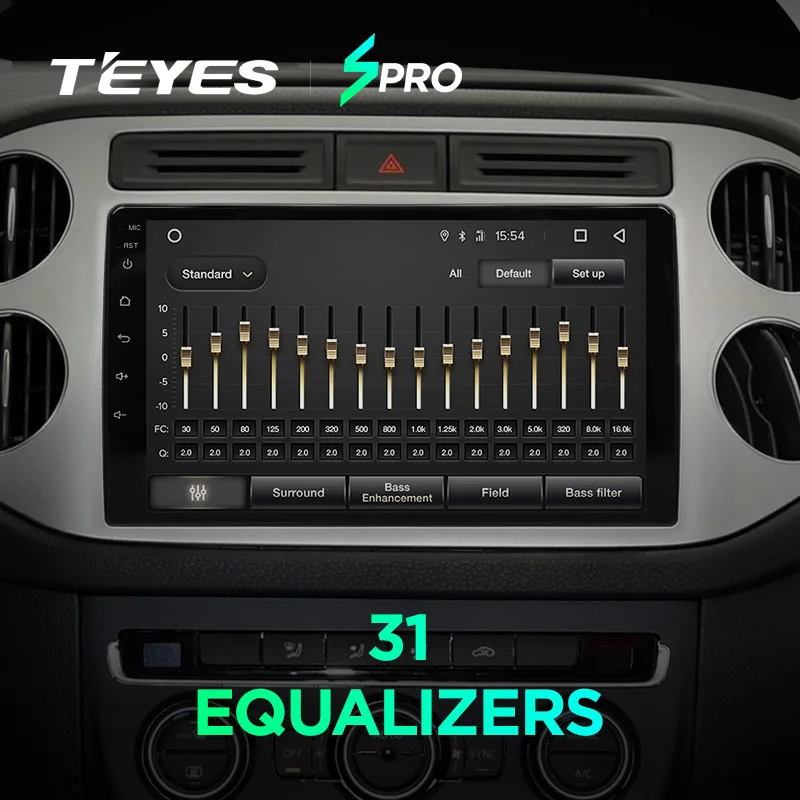 TEYES SPRO Штатная магнитола для Фольксваген Тигуан 1 Volkswagen Tiguan 1 NF 2006 2008 2010 2012 Android 8.1, до 8-ЯДЕР, до 4+ 64ГБ 32EQ+ DSP 2DIN автомагнитола 2 DIN DVD GPS мультимедиа автомобиля головное