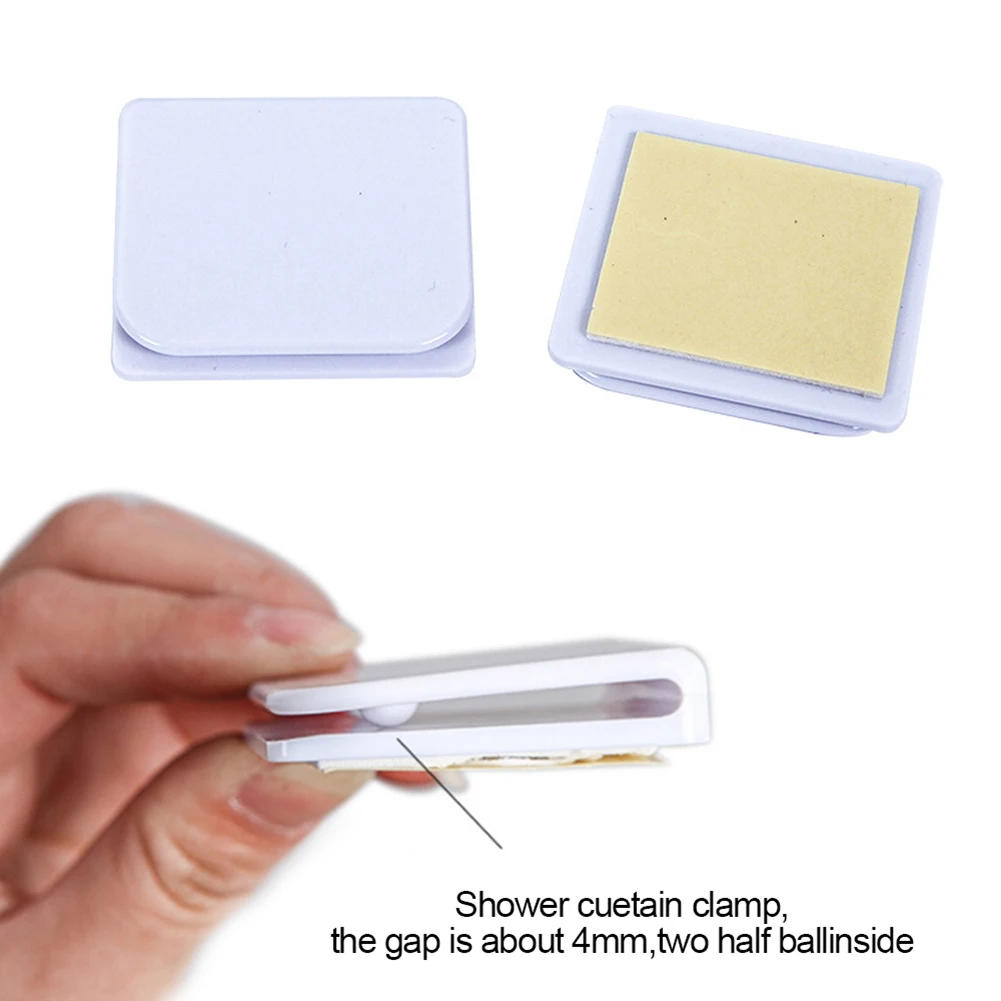 2 шт. новые зажимы для душевой занавески антивсплеск защита от протекания воды