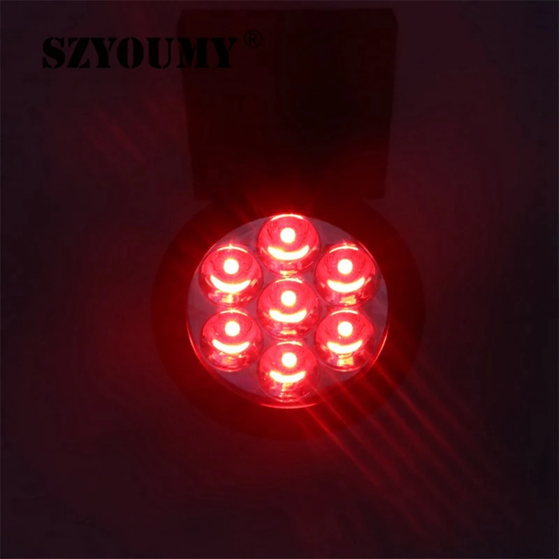 SZYOUMY 7-светодиодный одный автоматический RGB/белый точечный светильник на