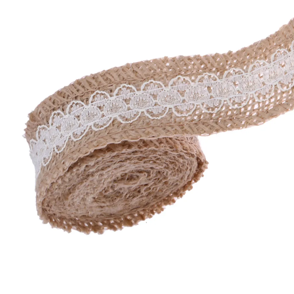 2 5 см x м/6 м/5cmx2m3varies 1 рулон натуральная винтажная джутовая Мешковина лента DIY сумка