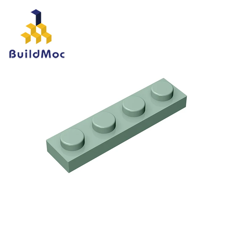 BuildMOC Assembles Particles Plate 3710 1x4 For Building Blocks Parts DIY enlighten block bricks Educational gift Toys | Игрушки и хобби
