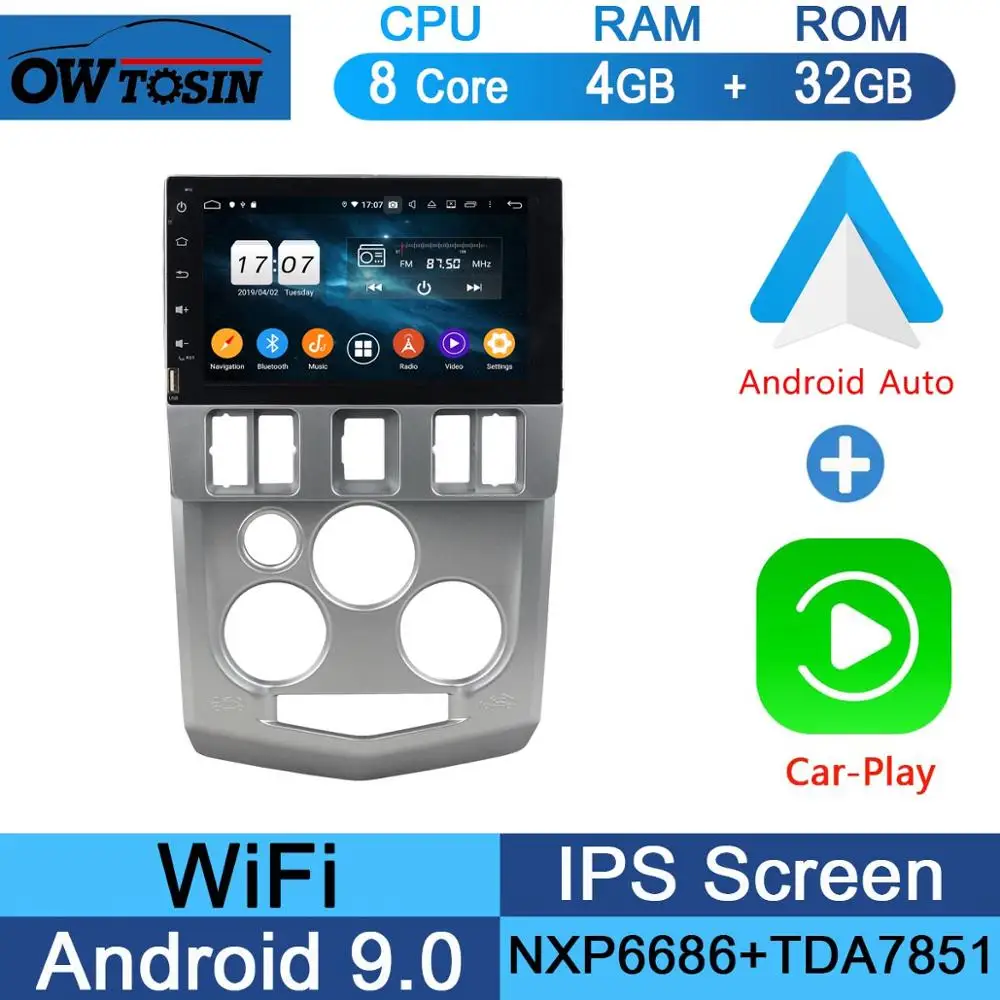1920*1080 " ips 8Core 4+ 64G Android 9,0 Автомобильный мультимедийный плеер gps Радио для RENAULT Logan Tondar 90 DACIA Logan NISSAN Aprio - Цвет: 32G CarPlay Android