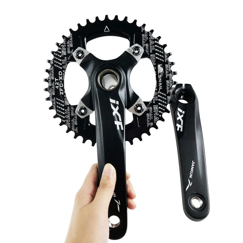 Улитка 104BCD цепь узкая широкая велосипедная MTB шатун горный велосипед 170 мм кривошипный набор круглая овальная цепь для дорожного велосипеда кольцо 32-42T