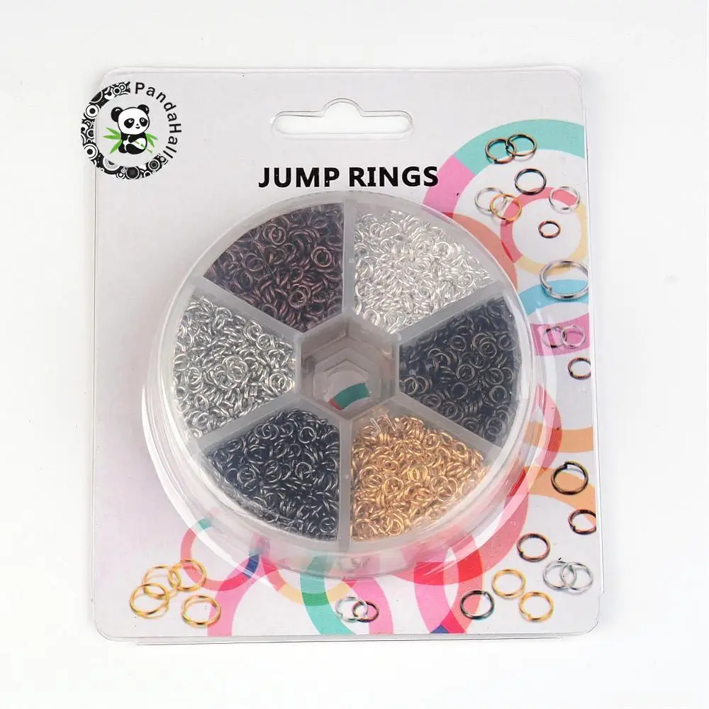 4/5/6/7/8/10mm 1 Box Close but Unsoldered Brass Metal Jump Rings for Jewelry Making DIY Findings Accessories Supply Mixed Color | Украшения