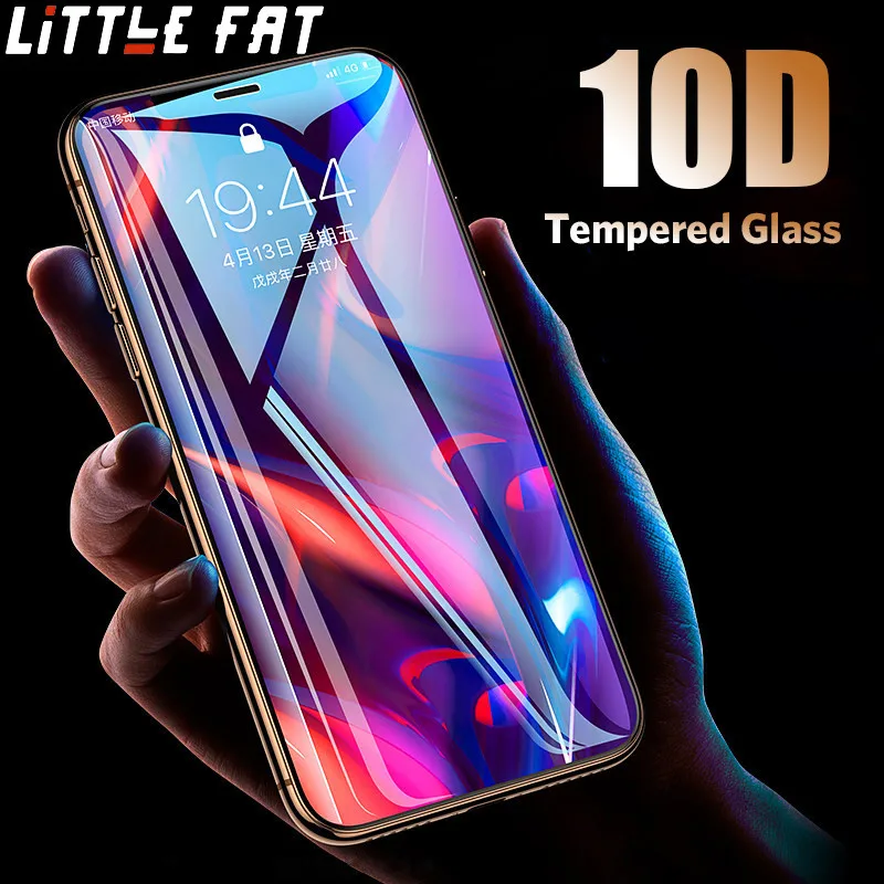 10D полное покрытие стекло закаленное для iPhone XS Max XR X 8 7P Защита экрана ten 6 6s 7 Plus