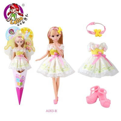 1 шт. kawaii Lelia куклы модные куклы для девочек игрушки шарниры могут быть согнуты милый подарок коробка игрушка для девочек Дети подарки на день рождения - Цвет: B