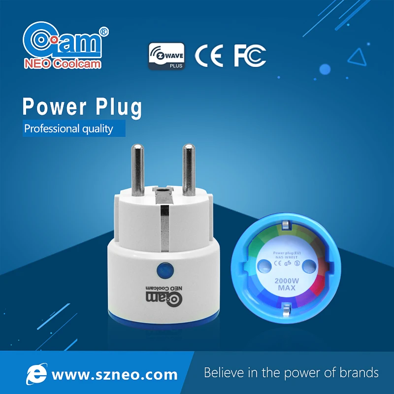 Z wave Wireless EU US Smart Power Plug Socket Compatible with Z-wave 300 and 500 series z Home Automation Alarm System home |