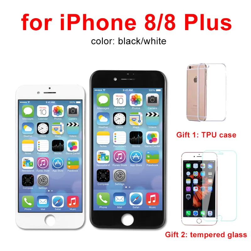 ЖК дисплей класса AAA для iPhone 8 Plus 3D сенсорный экран дигитайзер в сборе без битых