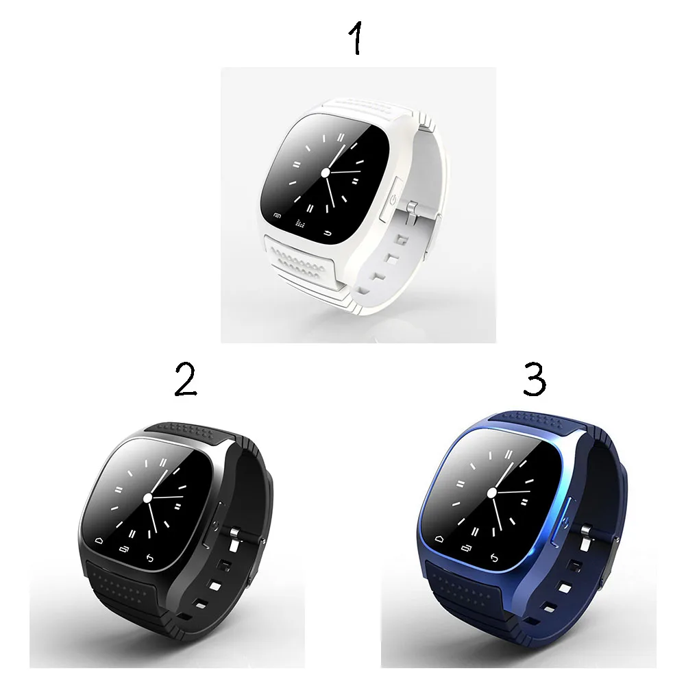 Горячие Смарт-часы M26 Bluetooth часы с светодиодный Alitmeter музыкальный плеер