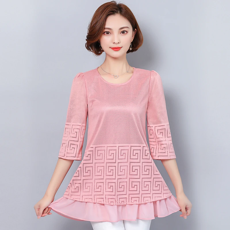 Плюс Размеры одноцветное Цвет модные женские туфли летние футболки с круглым