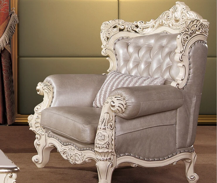 Высококачественный деревянный диван с резной отделкой A321 | Мебель