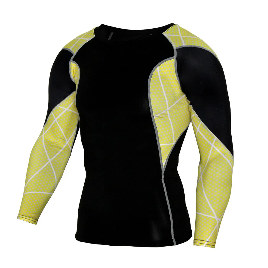 Женская ММА под Сжатие Базовый слой футболка с длинным рукавом S ~ 4XL|Поло для