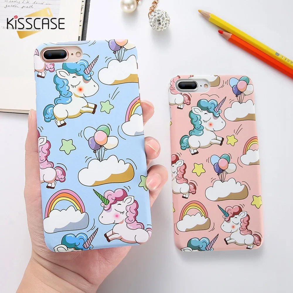 KISSCASE Единорог чехол для iPhone X XS Max XR милые чехлы 8 7 6S 6 Plus 5s SE 5 10 жесткая задняя