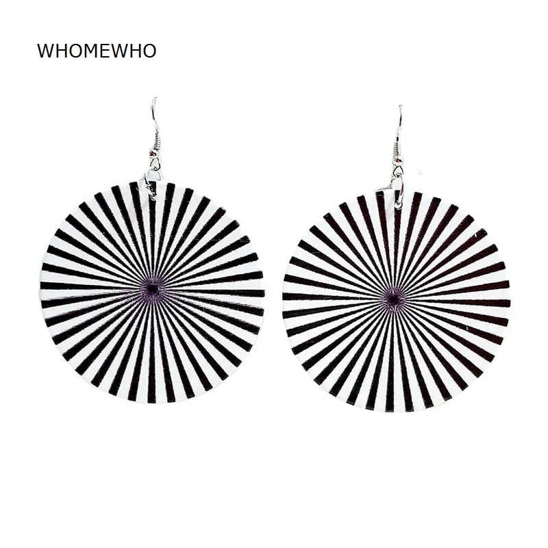 WHOMEWHo 60 см африканские натуральные деревянные черные белые полосатые цветы