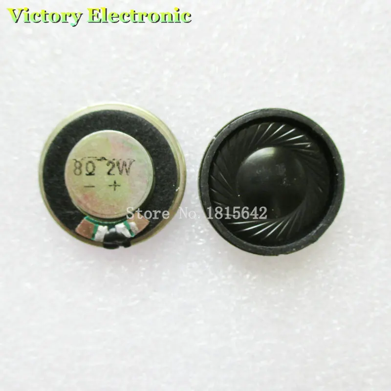 

Громкоговоритель, 2 шт./лот, 2 Вт, 8R, диаметр 28 мм, Толщина 6 мм