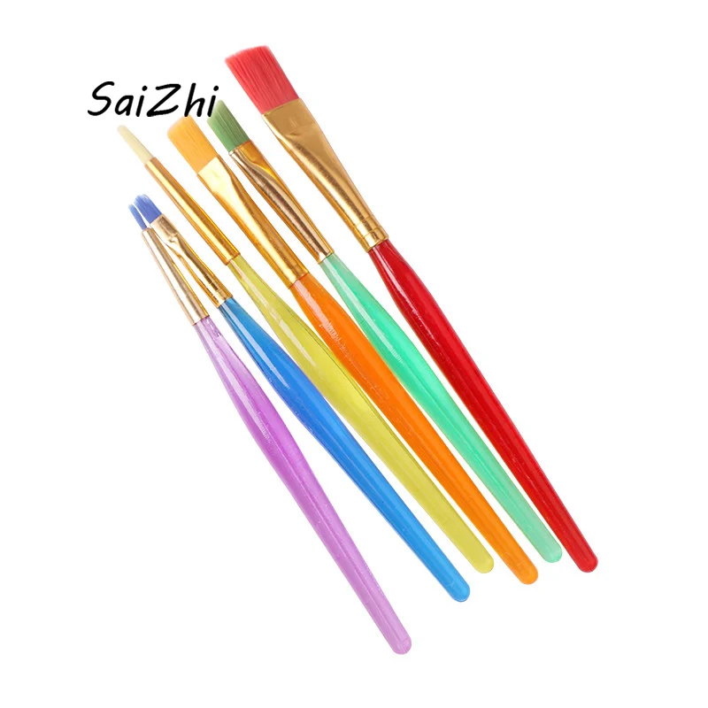 6pcs/set Cake Brush Fondant Artist Paint Decorating Painting DIY Sugarcraft Baking Pastry Tools 5963 | Дом и сад