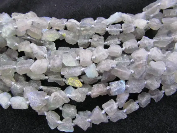 

Genuine Labradorite Beads, Grey Labradorite Gemstone Freeform Nuggets Faceted beads 8-18mm full strand