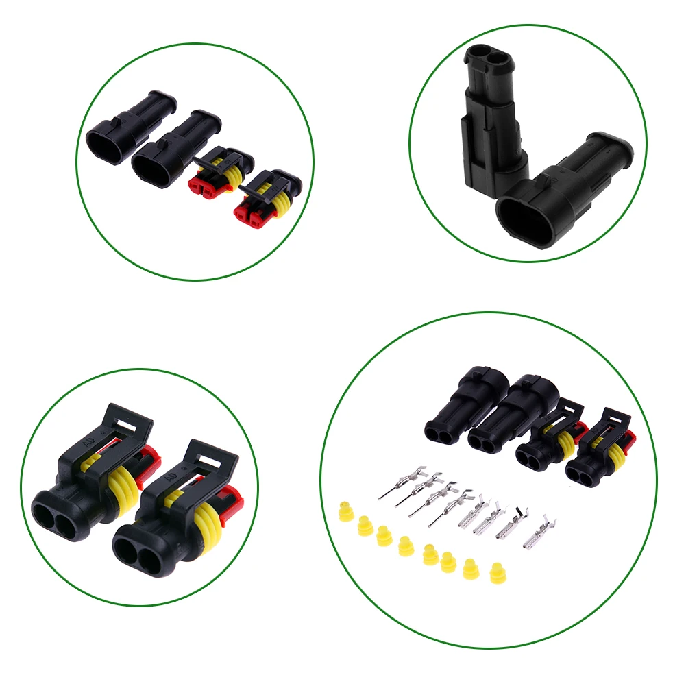 10 комплектов герметичный водонепроницаемый разъем для автомобиля IP65 авто набор