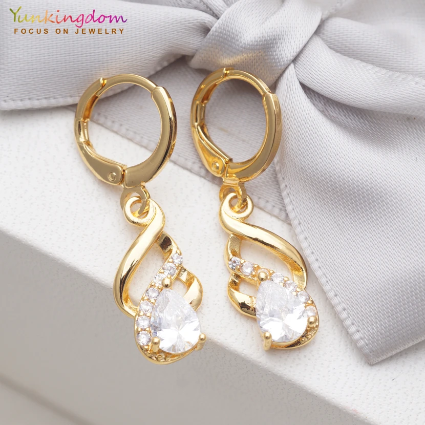 Женские серьги с квадратным крестом Yunkingdom длинная Модная Золотая серьга