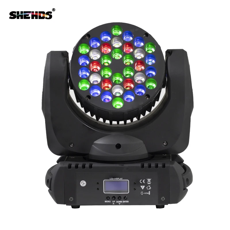 Светодиодный луч 36x3 Вт RGBW Поворотная лампа профессиональная для DMX512 Сценический Эффект диско DJ вечеринки Свадебный танцпол Быстрая