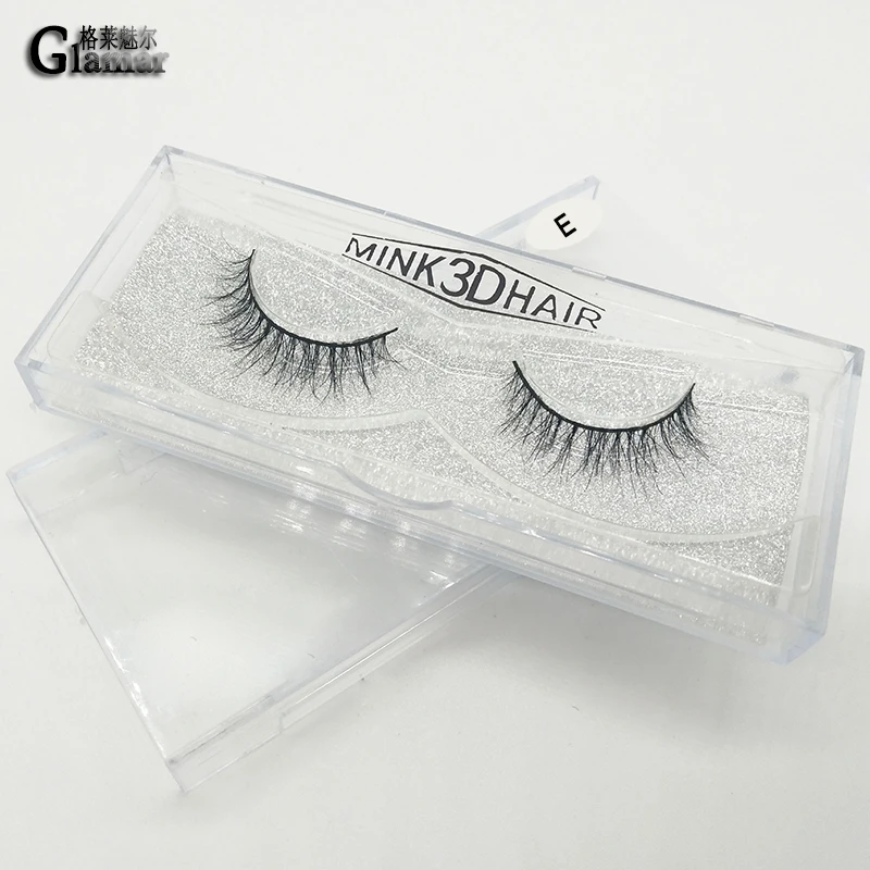 GLAMAR 1 пара высокое качество 3D 100% норковые ресницы 8 стилей натуральные длинные