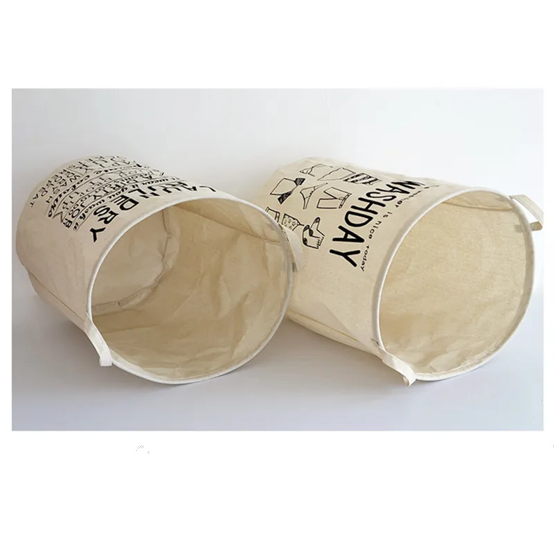 Корзина для хранения грязной одежды с буквенным принтом в стиле ретро ящик