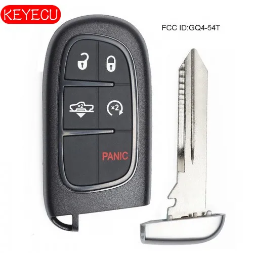 KEYECU дистанционного запуска Смарт брелок 5B для пневматической подвески Ram 1500, 2500, 3500 FCC: GQ4-54T 433 МГц ID46