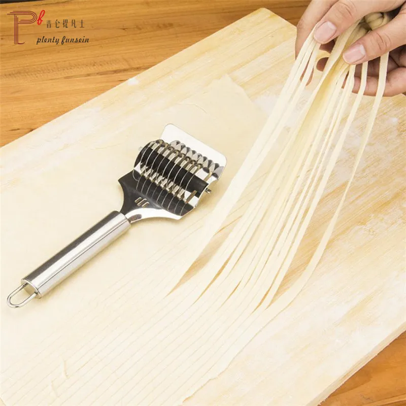 1 шт. из нержавеющей стали Spaghett Лапша DIY производитель решетки роллер-Докер тесто резак инструмент кухня помощник режущие инструменты Паста Сервер